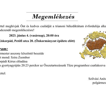 Trianon megemlékezés